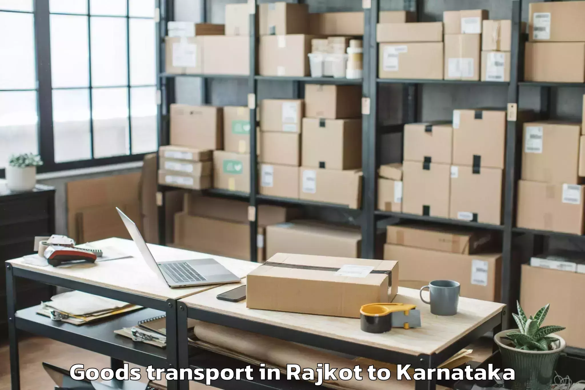 Trusted Rajkot to Yelburga Goods Transport